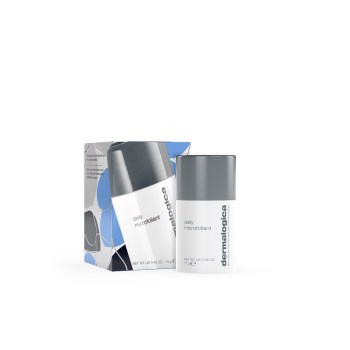 Travel Daily Microfoliant - 3QT Angle - with products  - Dermalogica x Marleigh Culver - YEP21